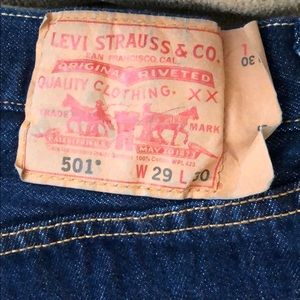 New vintage Levi’s 501’s 29x30